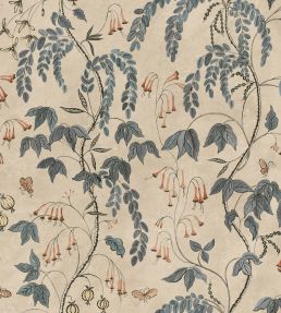 Ottilia Wallpaper by Sandberg Misty Blue