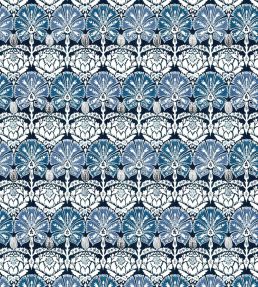Ottoman Damask Fabric by William Yeoward Indigo