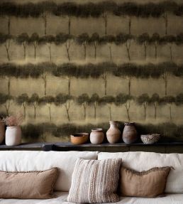 Ourika Trees Wallpaper by Coordonne Pistachio