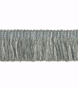 Outdoor Moss Fringe 40mm Trimming by Houles Steel Grey