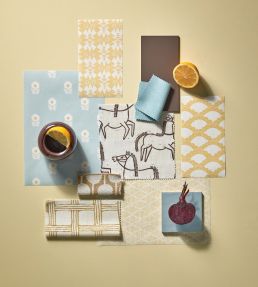 Owl & Butterfly Wallpaper by Scion Buttercup