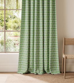 Owl & Butterfly Fabric by Scion Pea Green