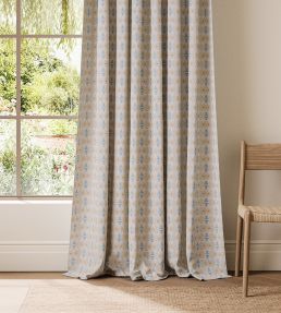 Owl & Butterfly Fabric by Scion Pebble/Coast Blue