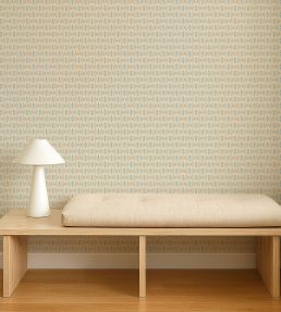 Owl & Butterfly Wallpaper by Scion Pebble/Coast Blue
