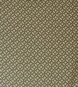 Oxalis Oak Fabric by Sophie Harpley Olive