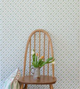 Oxalis Oak Wallpaper by Sophie Harpley Peppermint