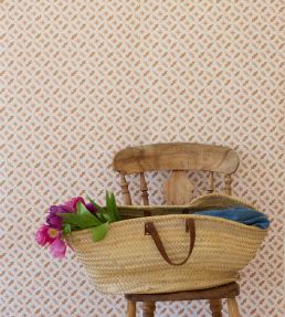 Oxalis Oak Wallpaper by Sophie Harpley Toffee