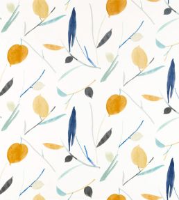Oxalis Fabric by Scion Papaya / Honey
