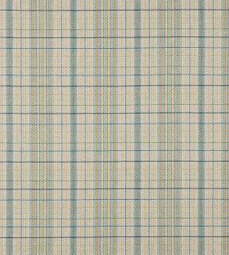 Oxana Check Fabric by Jane Churchill Navy/Green