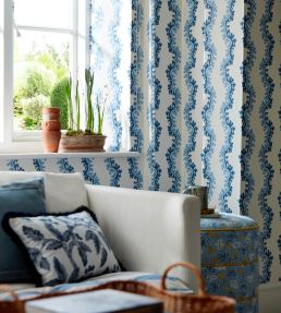 Oxbow Wallpaper by Sanderson Indigo