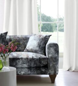 Oxidize Fabric by Arley House Charcoal / Grey