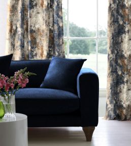 Oxidize Fabric by Arley House Navy / Stone