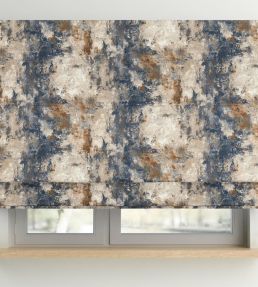 Oxidize Fabric by Arley House Navy / Stone