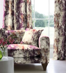 Oxidize Fabric by Arley House Plum / Stone