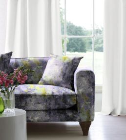Oxidize Fabric by Arley House Purple / Moss