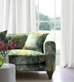 Oxidize Fabric by Arley House Sage / Gold