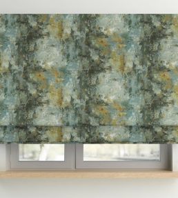 Oxidize Fabric by Arley House Sage / Gold
