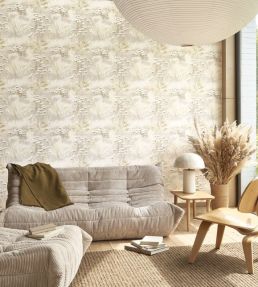 Oyat Wallpaper by Casadeco Beige Creme