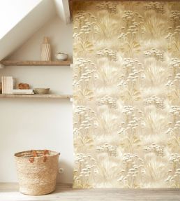 Oyat Wallpaper by Casadeco Beige Lin