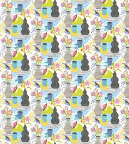 Pablo Wallpaper by Ohpopsi Chartreuse & Fog