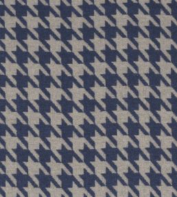 Pacte Fabric by Casamance Bleu Azurite Beige