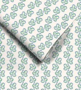 Paddy Wallpaper by Woodchip & Magnolia Denim Green