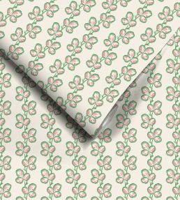 Paddy Wallpaper by Woodchip & Magnolia Moss Pink
