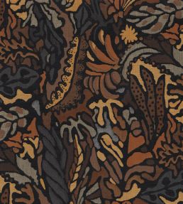 Pae Fabric by Casamance Noir Ocre