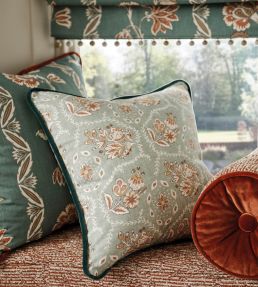 Pagelle Fabric by Nina Campbell Aqua