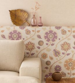 Indira Wallpaper by Eijffinger Cream/Orange