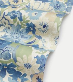 Painted Thorpe Wallpaper by Liberty Flax Flower
