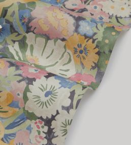 Painted Thorpe Wallpaper by Liberty Lacquer Moss
