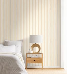 Painted Line Wallpaper by Caselio Beige