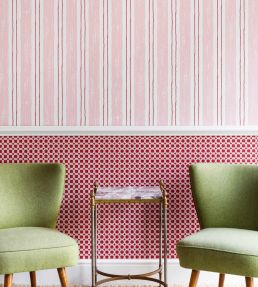 Painter's Stripe Wallpaper by Barneby Gates Pink