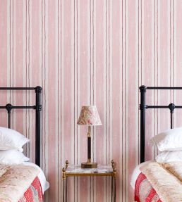 Painter's Stripe Wallpaper by Barneby Gates Pink