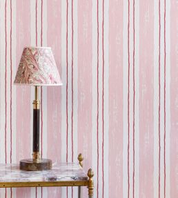 Painter's Stripe Wallpaper by Barneby Gates Pink