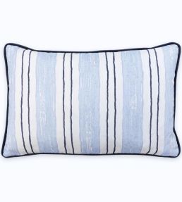 Painter's Stripe Cushion 51 x 33cm by Barneby Gates Blue