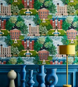 Palace Tales Wallpaper by Cole & Son Leaf Green