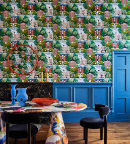 Palace Tales Wallpaper by Cole & Son Leaf Green