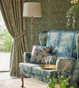 Palacio Fabric by Clarke & Clarke Eau De Nil