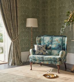 Palacio Fabric by Clarke & Clarke Eau De Nil