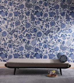 Palampore Trail Wallpaper by Liberty Lapis