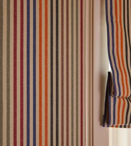 Palette Stripe Fabric by Ian Mankin Maple