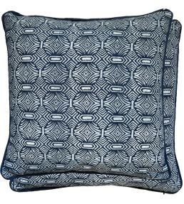 Pali Cushion 50 x 50cm by William Yeoward Indigo