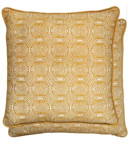 Pali Cushion 50 x 50cm by William Yeoward Ochre