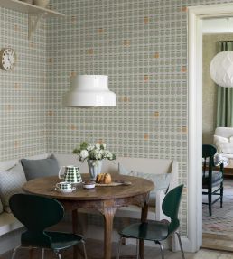 Pall Wallpaper by Borastapeter Green
