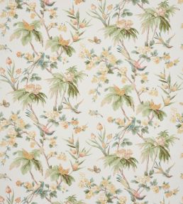 Palm Blossom Fabric by Colefax and Fowler Gold/Green
