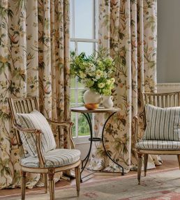 Palm Blossom Fabric by Colefax and Fowler Blue/Green