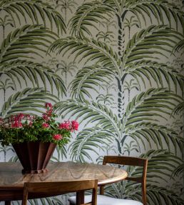 Palm House Wallpaper by Langelid Von Bromssen Morning Green