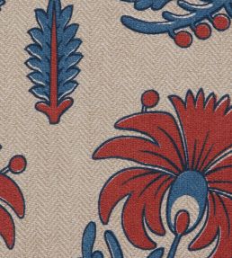 Palm Parade in Dundee Fabric by Liberty Lapis